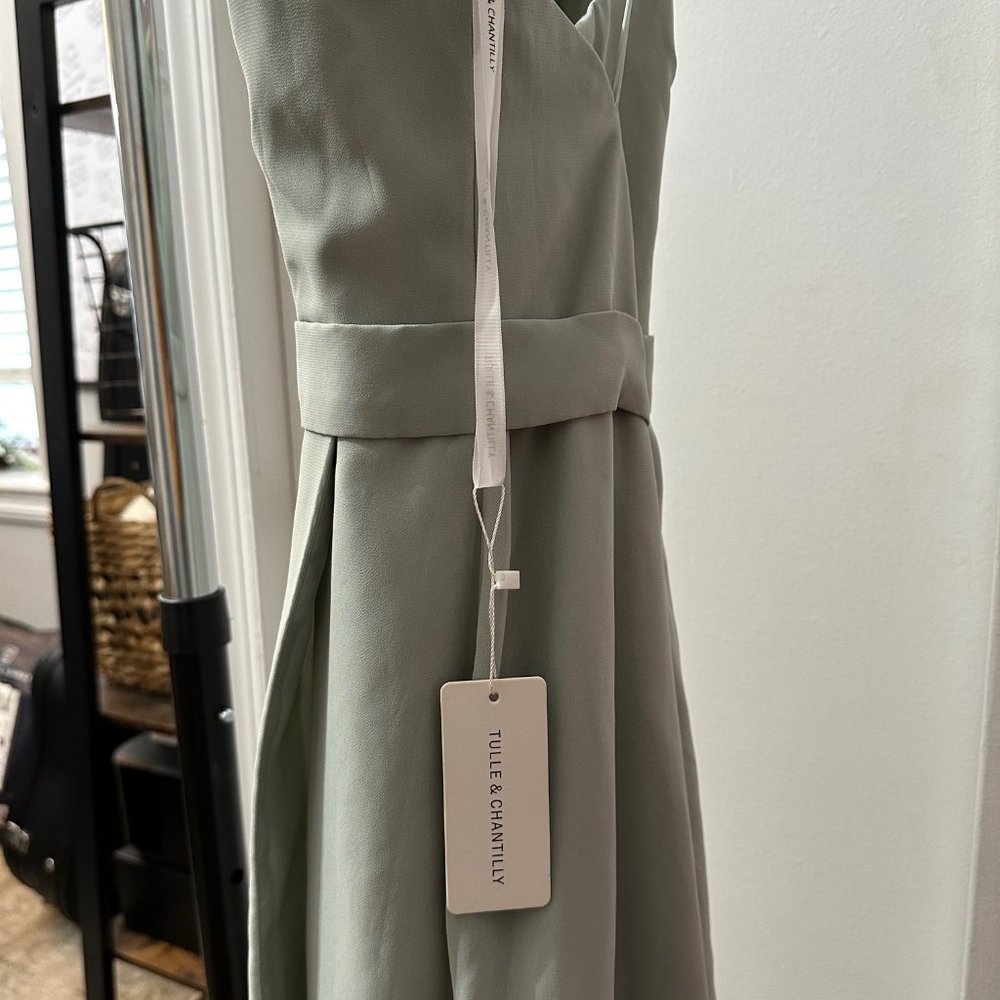 Tulle and Chantilly - TBQP426 Bridesmaid Dress in Size 4 and Color Deep Sea - Picture 5 of 6